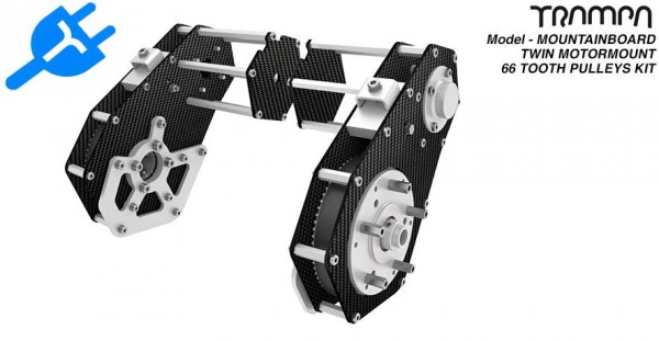 Trampa Mountainboard Twin Motorhalterung ohne Motor