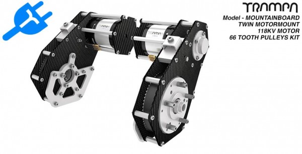 Trampa Mountainboard Twin Motorhalterung inkl. Motoren