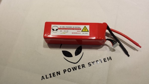 Alien 6S 6300mah 35C LiPo Akku
