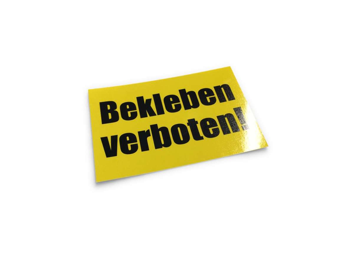 Spreadshirt Ampelregierung Verbotsschild Sticker, 10x10 Cm, Mattweiß – Dein Statement Als Vinyl-Aufkleber